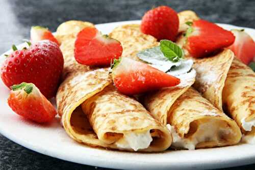 Strawberry Cream Crepes