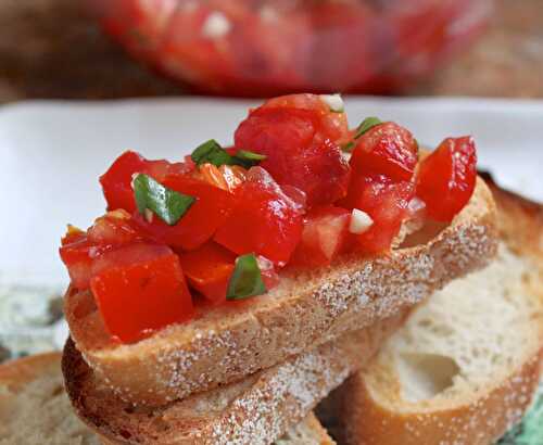 Bruschetta...I'll even tell you how to pronounce it!