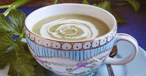 Celery soup (easy recipe with or without cream)