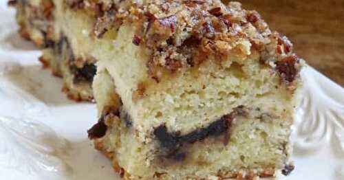 Cherry Cheese Coffee Cake with Streusel Crunch Topping