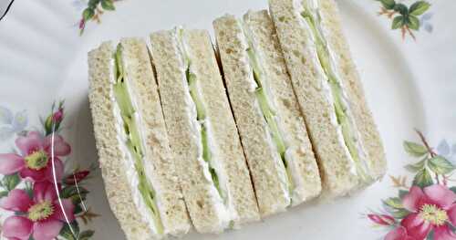 Easiest Cucumber Sandwiches with Cream Cheese