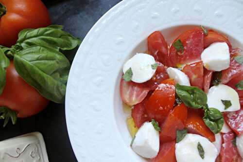 Insalata Caprese or Tomato, Basil, and Mozzarella Salad