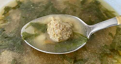 Italian Wedding Soup (Authentic Italian Meatball Soup Recipe)