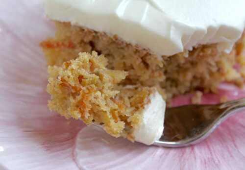 Moist Pineapple Carrot Cake with Cream Cheese Frosting