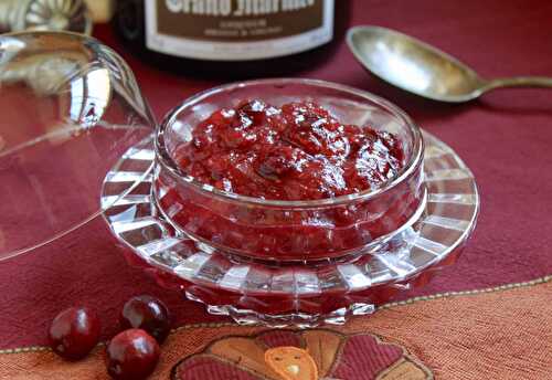 Orange cranberry sauce with Grand Marnier