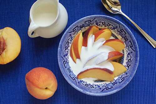 Peaches and Cream Recipe (with Cognac!)