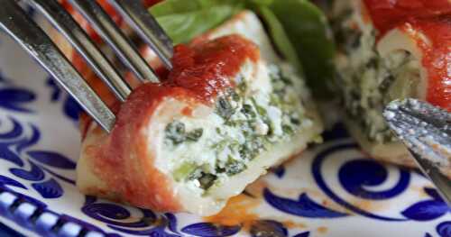 Stuffed shells (Italian recipe with ricotta and spinach)!
