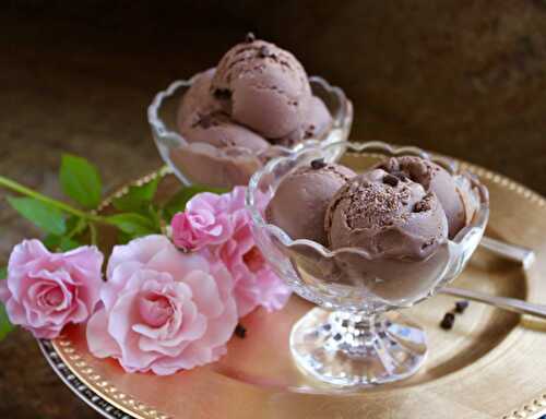 The Smoothest and Best Ever Dark Chocolate Custard Ice Cream