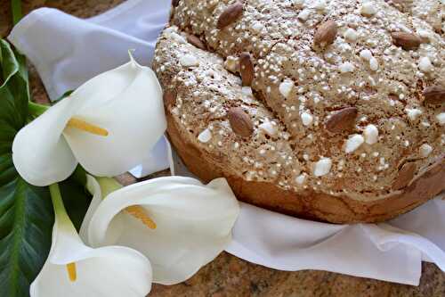 Traditional Italian Dove Bread for Easter (Colomba di Pasqua)