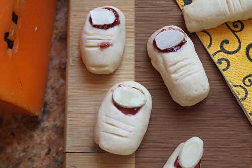 Trolls' Toes Cookies and Witches' Fingers for Halloween