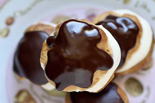 Profiteroles (Choux Pastry Recipe) with Chocolate Topping