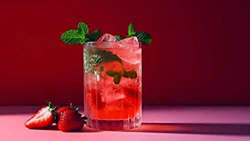 Refreshing Non-Alcoholic Strawberry and Mint Cocktail