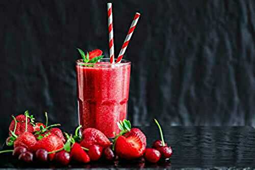 Strawberry-Cherry Granita