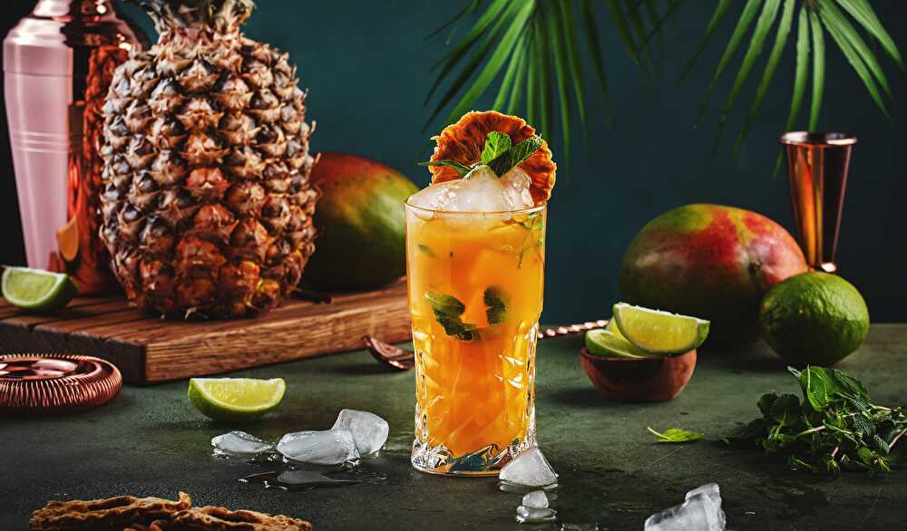 Tropical Vodka Spark Cocktail