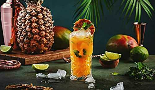 Tropical Vodka Spark Cocktail
