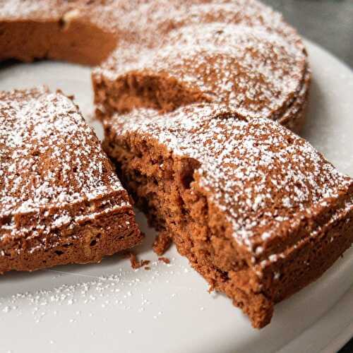 Six Egg White Chocolate Cake