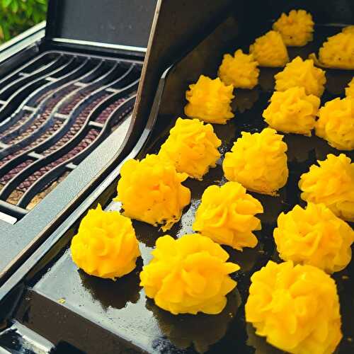Duchess Potatoes on the Gas Grill