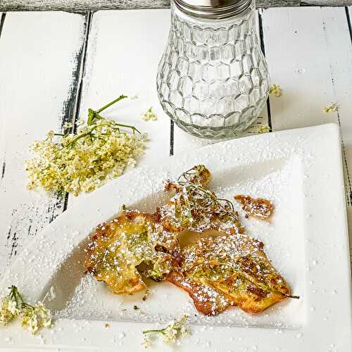 Air Fryer Elderflower Fritters