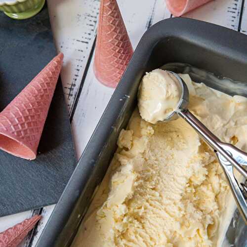 Copycat KitchenAid Vanilla Ice Cream with Eggs
