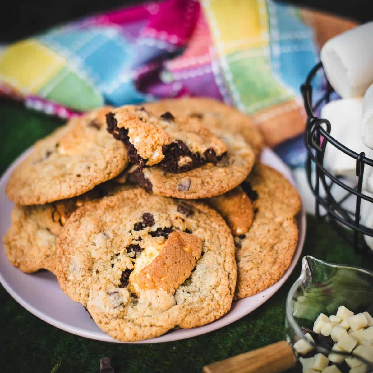 Ugly Chocolate Chip Marshmallow Cookies