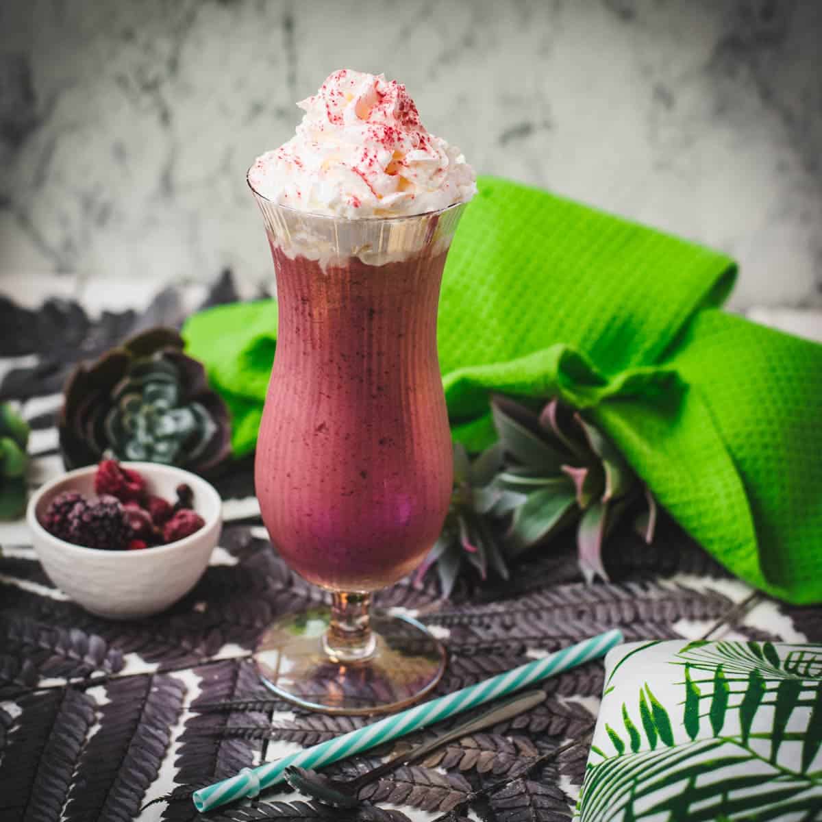 Boozy Berry Milkshake with Homemade Chambord