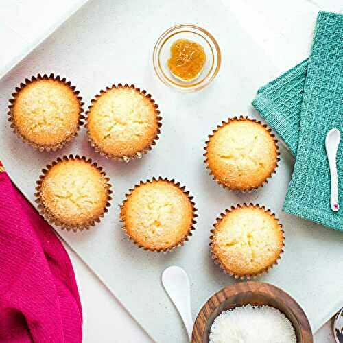 Coconut Muffins filled with Fig Jam