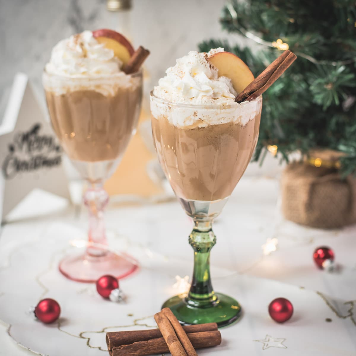 Apple Cider Eggnog Cocktail