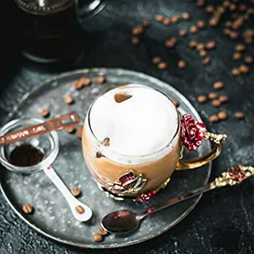 French Press Vanilla Iced Coffee