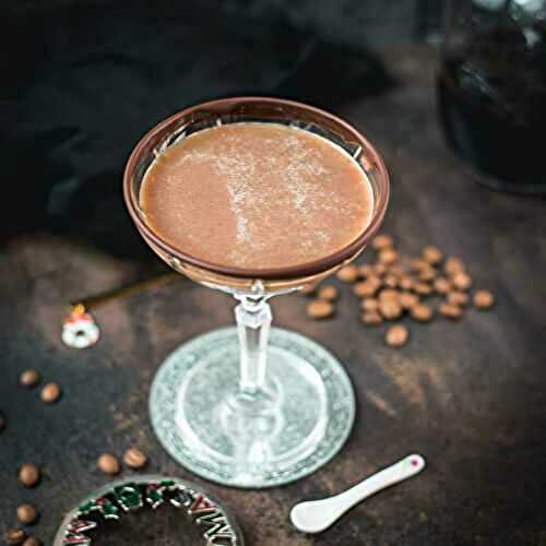 Indulgent Mocha Martini Recipe with Chocolate Rim