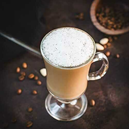 Vanilla Coffee with homemade Almond-Vanilla-Milk