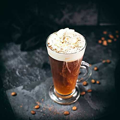 Delicious Irish Coffee with Whiskey