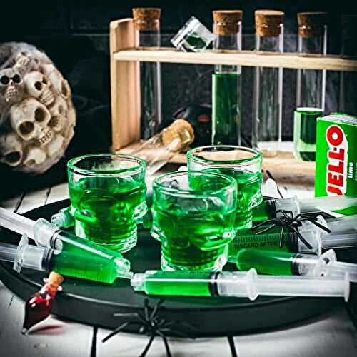 Toxic Halloween Jello Shot Syringes