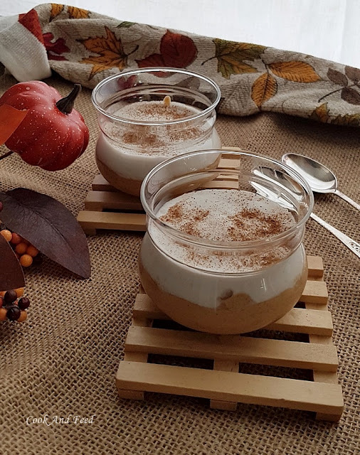 Μους Κολοκύθας Με Κρέμα Καρύδας / Pumpkin Mousse With Coconut Cream