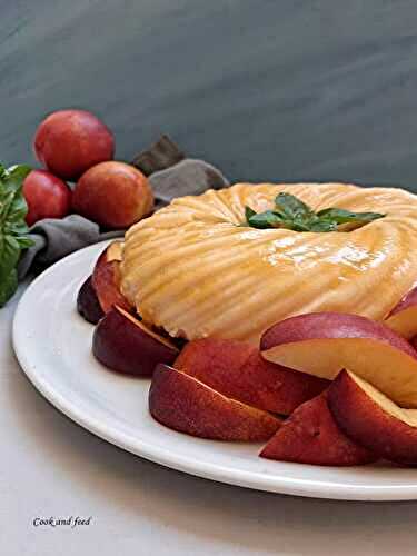Ζελέ Με Νεκταρίνια Και Γιαούρτι / Yogurt And Nectarine Jello