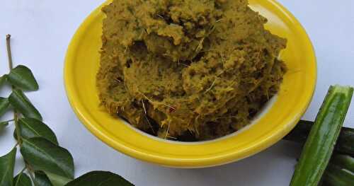 Adamant Creeper Chutney/Pirandai Thogayal