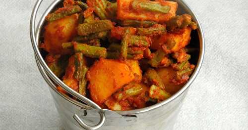 Aloo Barbati/Yard Long Beans & Potato Stir-fry