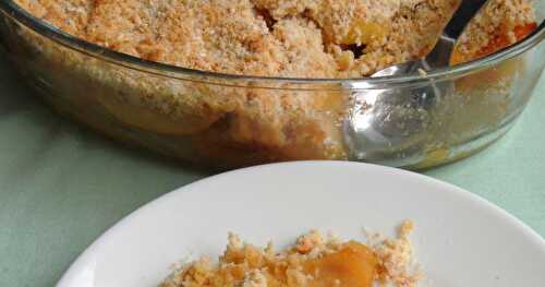 Apple & Peach Crisp with Oat Topping