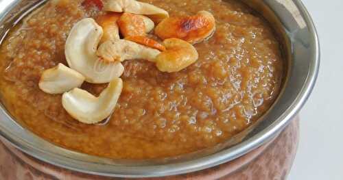 Barnyard Millet Sweet Pongal/Kuthiravali Sakkarai Pongal 