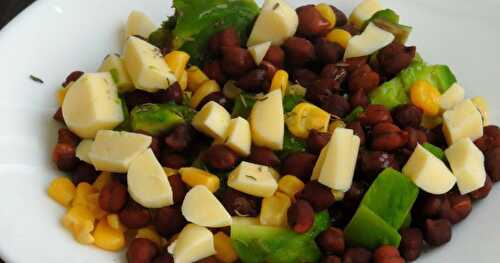 Black Chickpeas & Cheese Salad