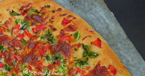 Cheese and Bellpeppers Focaccia