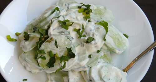 Cucumber Sour Cream Salad