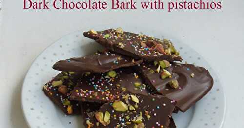 Dark Chocolate Bark with Pistachios