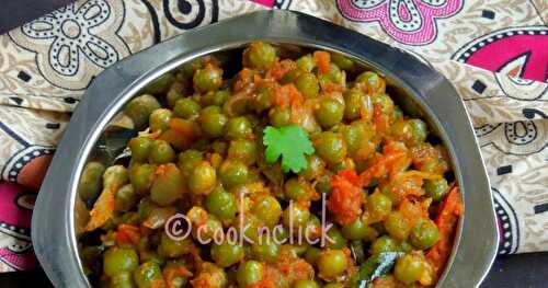 Dry Green Peas Masala