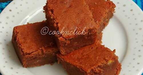 Eggless Banana Brownies