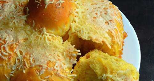 Eggless Cheese Pumpkin Bread
