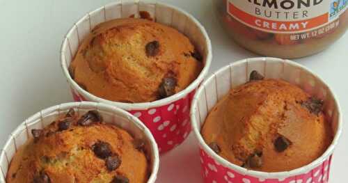 Eggless Chocolate Chips & Almond Butter Muffins