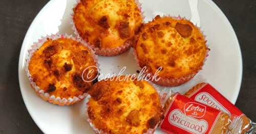 Eggless Custard Muffins with Speculoos