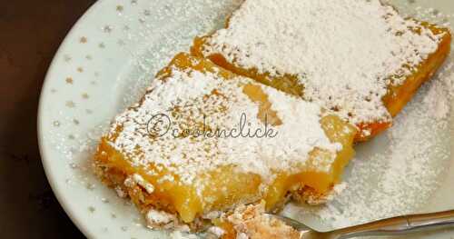 Eggless Lemon Curd Bars