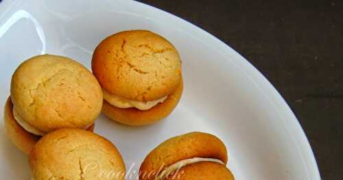 Eggless Orange Cream Biscuits