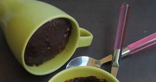 Eggless Triple Chocolate Mug Cake/Microwave Triple Chocolate Mug Cake